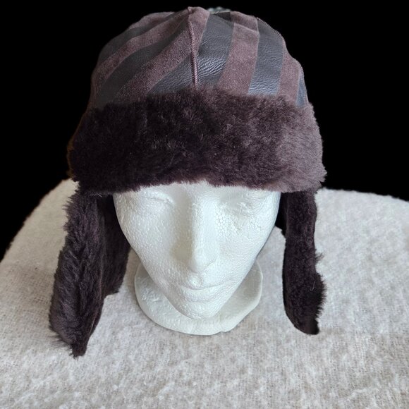 Rich Brown Aviator Trapper hat - Picture 5 of 8